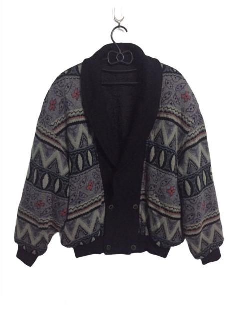 BALENCIAGA Balenciaga Sport CozyOverprint Knit Jacket Sweater Cardigan