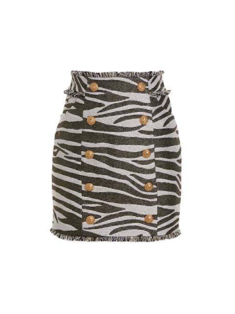 Balmain Balmain Women 'Lurex Zebra' Skirt