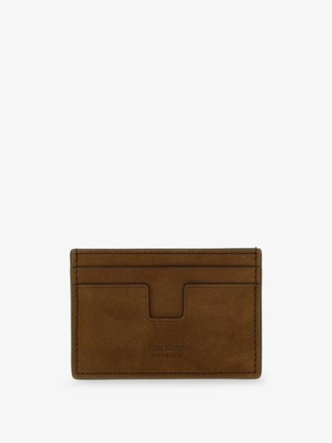 TOM FORD Tom Ford Men Suede Card Holder