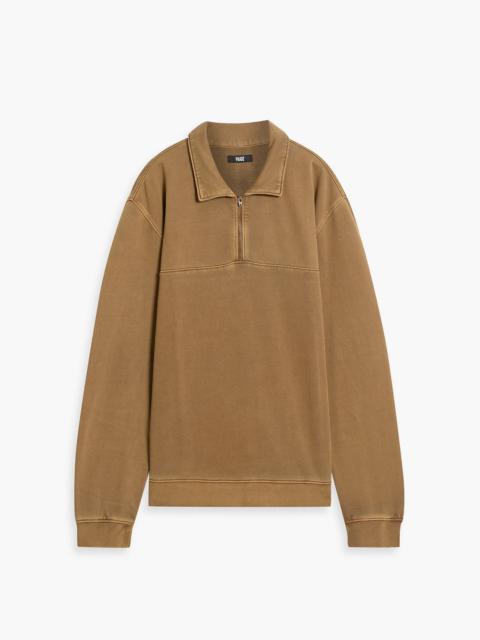 Other Designers French cotton-terry half-zip sweatshirt
