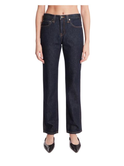 KHAITE Dark Blue Straight-Leg Jeans