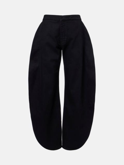 Alaïa Faded barrel-leg jeans