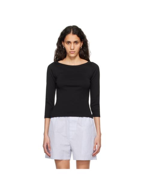 FLORE FLORE Black Steffi Long Sleeve T-Shirt