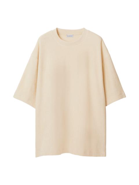 Burberry LOGO-JACQUARD TOWELLING-FINISH T-SHIRT