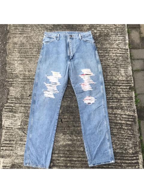 Other Designers Vintage 90s Wrangler Distressed Denim Jeans Cobain Style