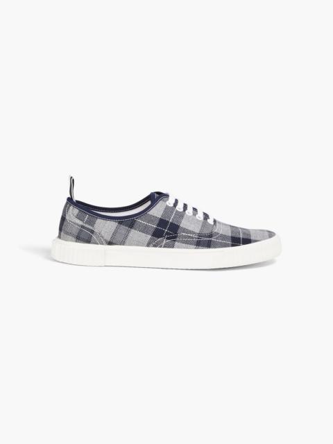 Thom Browne Heritage checked twill sneakers