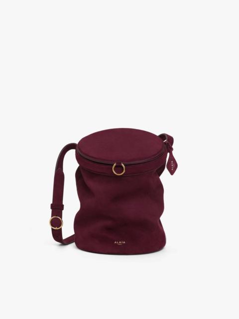 Alaïa LA CANETTE MEDIUM BAG IN SUEDE GOATSKIN