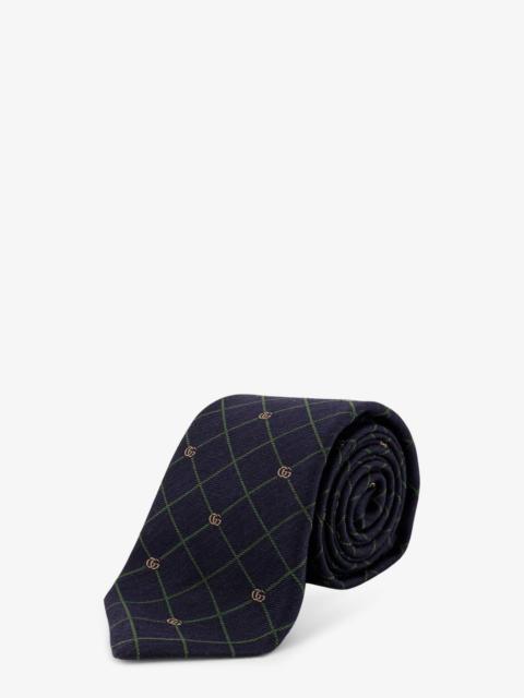 GUCCI Gucci Griglia Silk And Wool Tie