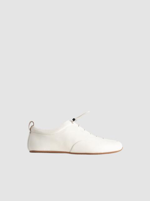 BY FAR Prudent White Nappa Leather Sneaker