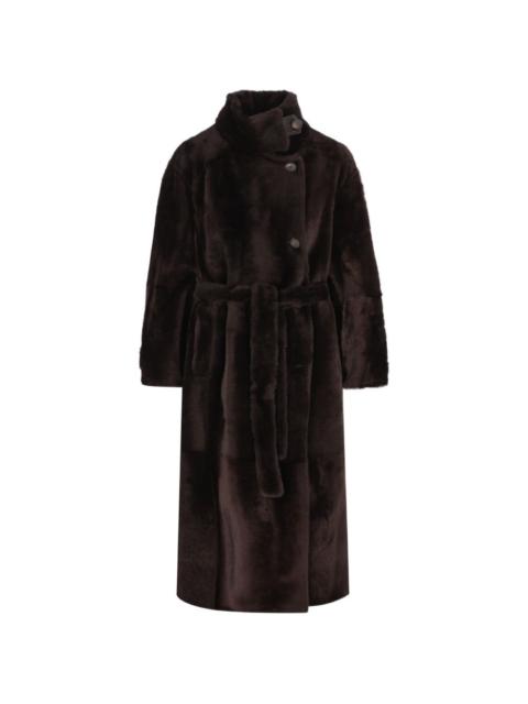 Brunello Cucinelli Brunello Cucinelli Women Belted Shearling Coat