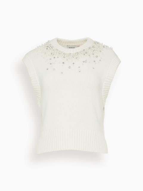SIMKHAI Candra Vest in Ivory