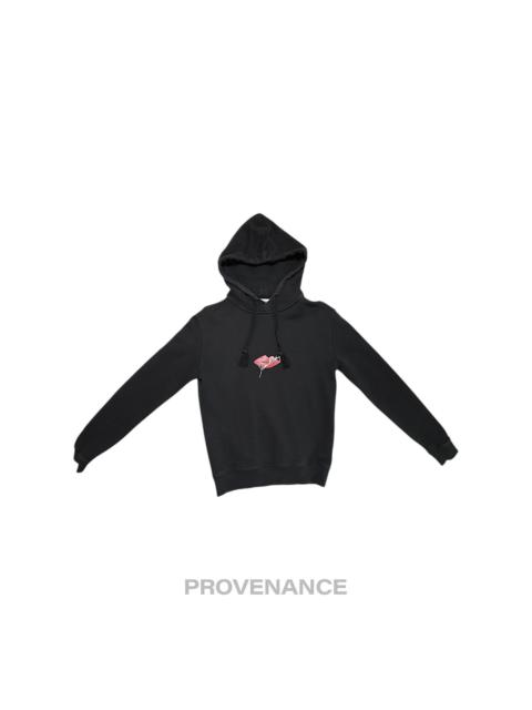 SAINT LAURENT Saint Laurent Paris SLP Logo Hoodie Slow Kissing Black S