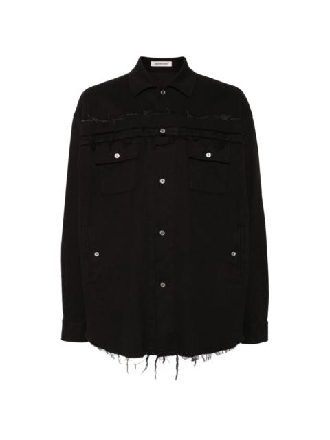 fringe-edged shirt