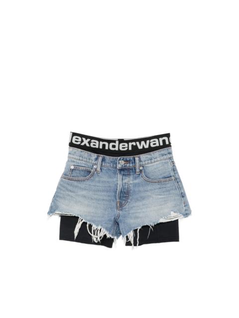Alexander Wang Alexander Wang Blue Shorts - Mini Shorts Women