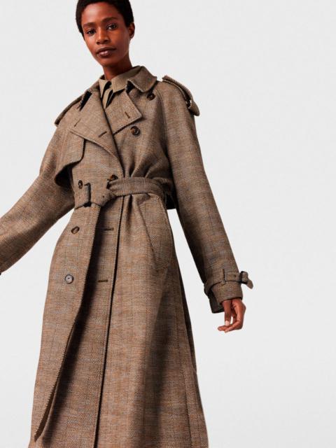 Stella McCartney PRINCE OF WALES MOTIF TRENCH COAT