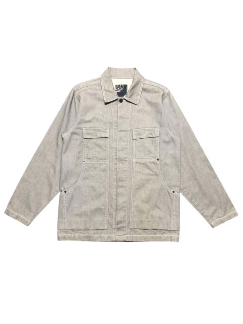 Other Designers Breath & Stone - Japanesse Brand Breath Denim Chore Jacket grey Nice Design