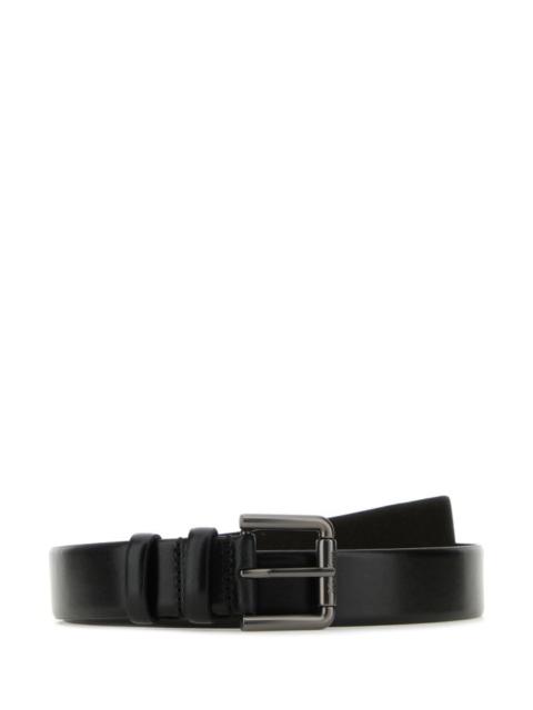 Max Mara Woman Black Leather Belt