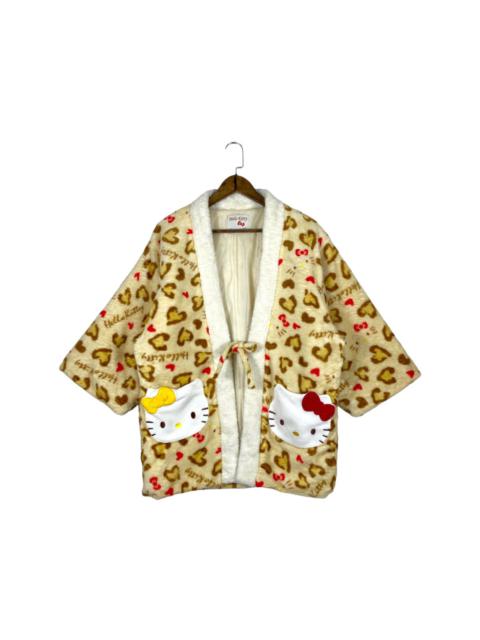 Other Designers Hello Kitty Kimono Fluffy Puffer Cardigan