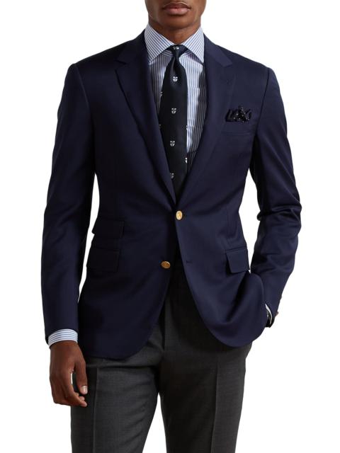 Ralph Lauren Gregory Hand Tailored Wool Serge Blazer