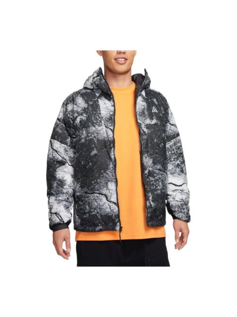 Nike Nike ACG Rope de Dope Therma-FIT ADV Allover Print Jacket Asia Sizing 'Anthracite White' FN7114-060