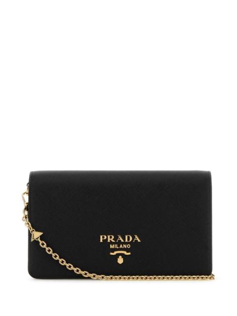 Prada Prada Women Black Leather Mini Shoulder Strap