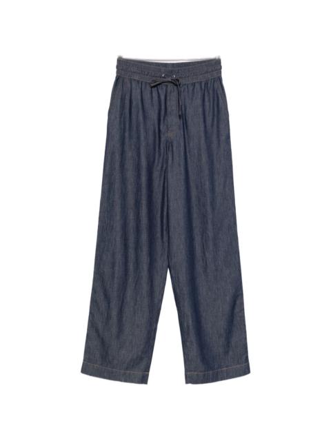 Loewe Loewe Men Denim Wide-Leg Trousers