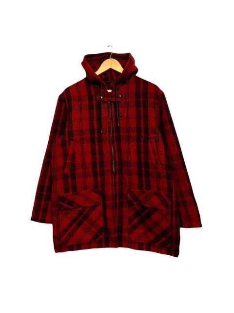 Other Designers Toyo Enterprises - Vtg Style Eyes United Carr Plaid Wool Hooded Jacket
