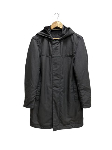 Other Designers Jun Men Velvet Lined Parka Jacket Dark Green