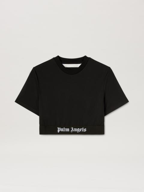 Palm Angels Iconic Tape Crop T - shirts