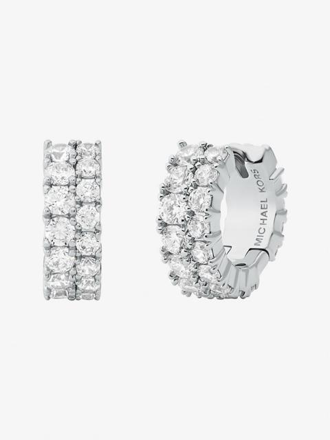 MICHAEL KORS Double Pavé Huggie Earrings