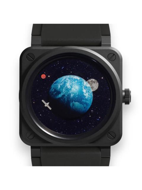 Other Designers Bell and Ross Br 03 Automatic Blue Dial Men's Watch BR03A-EMM-CE/SRB