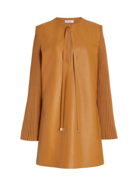 GABRIELA HEARST Beko Dress in Cashew Leather