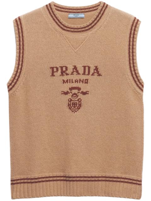 Prada Intarsia ribbed vest
