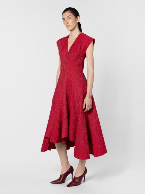 Roksanda Roksanda Sapha Textured Midi Dress in Bennett Red at Nordstrom