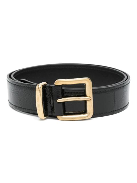 Miu Miu patent-leather belt