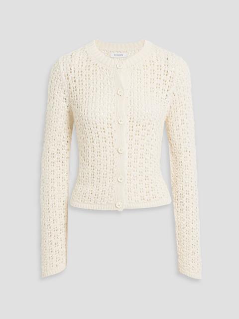 Other Designers Crocheted Pima cotton cardigan