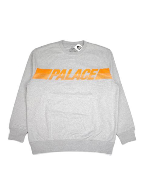 PALACE Palace Line Logo Crew Sweatshirt Gray FW17 DS