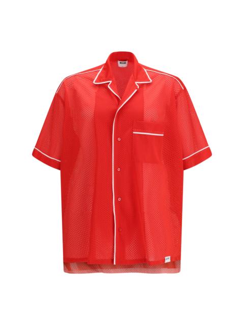 Moschino Moschino Technical Mesh Shirt With Reversed 22 Print