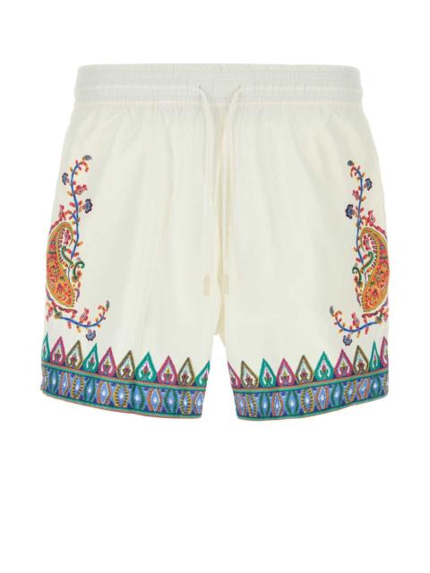 Etro Etro Men White Polyester Swimming Shorts
