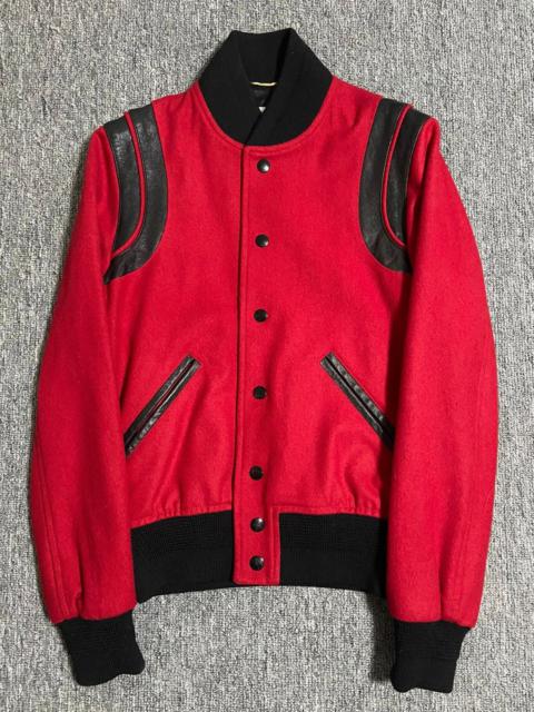 SAINT LAURENT Saint Laurent SLP 18SS Red Teddy Jacket