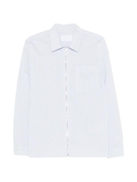 Prada Prada Men Striped Shirt With Full Zip
