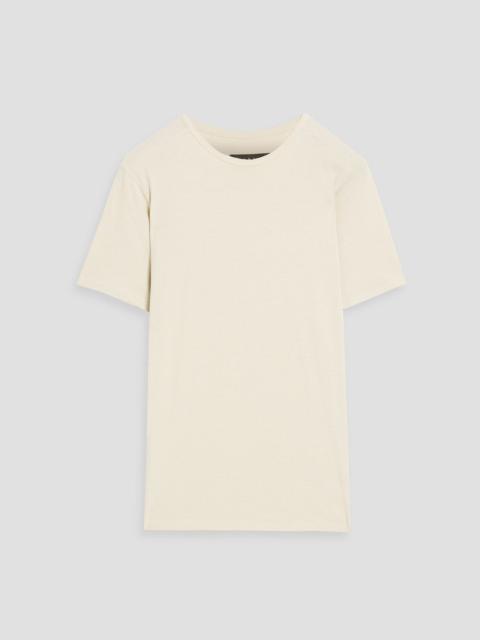 rag & bone Pima cotton and linen-blend jersey T-shirt