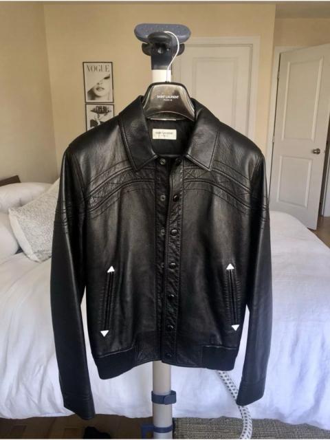 SAINT LAURENT NWOT - Saint Laurent Paris Leather Western Lambskin Jacket