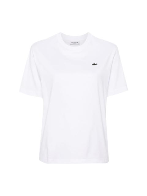 LACOSTE logo-patch cotton T-shirt