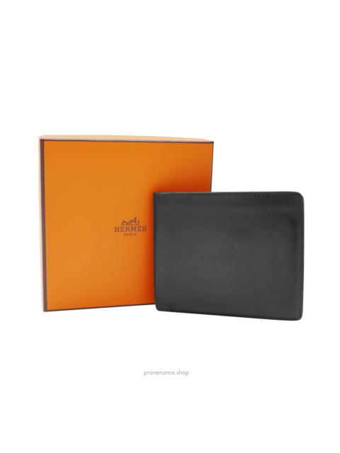 Hermès Hermes Bifold Wallet - Black Box Calfskin Leather