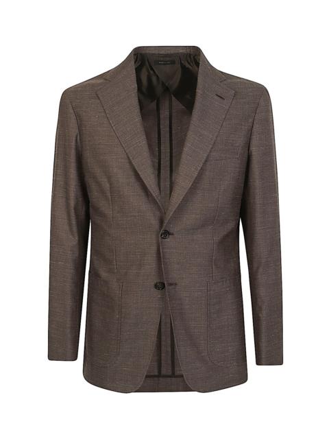 Brioni Wool and silk single-breasted jacket