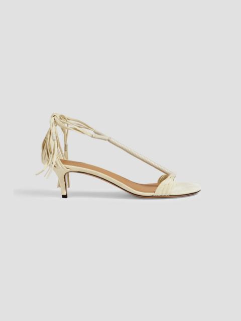 Isabel Marant Aatos fringed suede slingback sandals