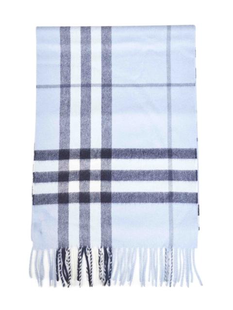 Burberry Burberry Women Bank Blue Check Cashmere Scarf