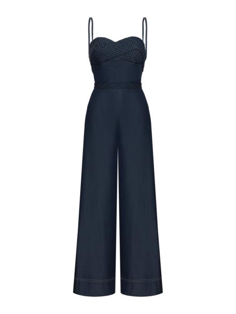 ANDRES OTALORA Islas Calladas Tencel Jumpsuit navy