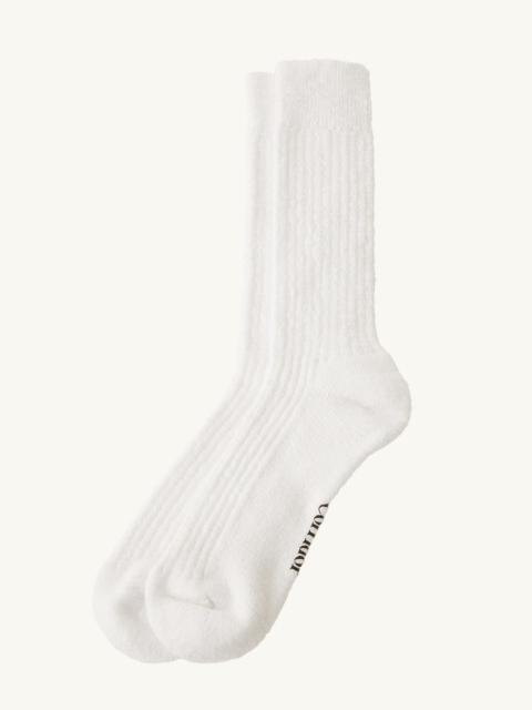 Corridor SLUB SOCK - WHITE